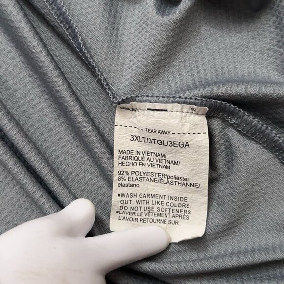 Under Armour The Performance Polo Shirt Mens 3XLT Short Sleeve Golf Stretch Gray - Picture 5 of 6